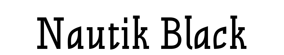 Nautik Black Font Download Free